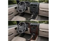 Jeep Wrangler 2003 kit rivestimento cruscotto e interni 3D 14 pezzi