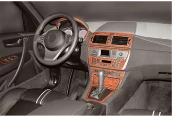 BMW X3 E83 09.2003 3M 3D Interior Dashboard Trim Kit Dash Trim Dekor 12-Parts