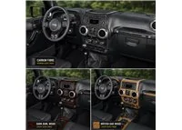 Jeep Wrangler 2011-2017 kit rivestimento cruscotto e interni 3D 25 pezzi