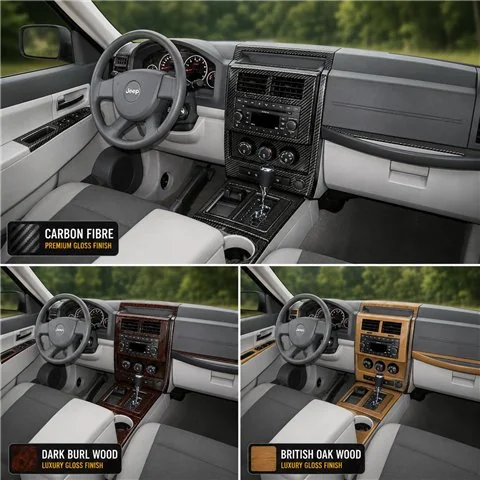 Jeep Liberty 2008 - à aujourd’hui Full universel Set kit décoration intérieure tableau de bord 2