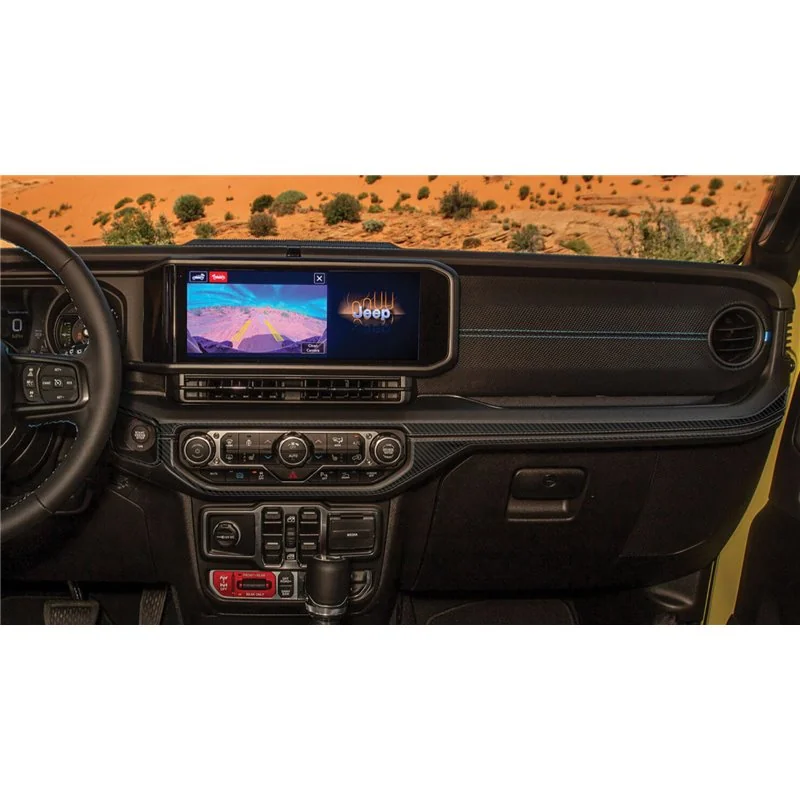 Jeep Wrangler Unlimited Rubicon 2024 kit de molduras interiores para salpicadero 35 piezas