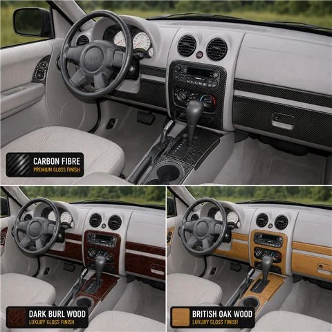 Jeep Liberty 2002-2004 3D Cockpit Dekor Interieurleisten Set Basic Set / as shown in product diagram-teilig 2