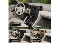 Jeep Grand Cherokee 2005-2007 set completo; senza navigatore kit rivestimento cruscotto e interni 3D