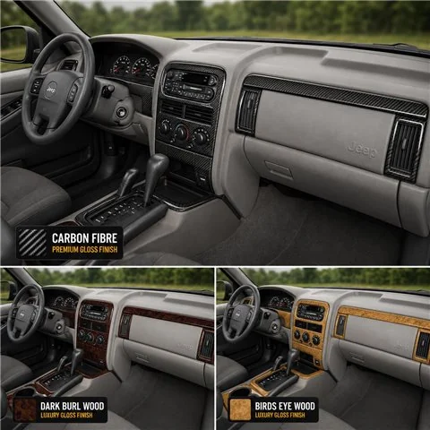 Jeep Grand Cherokee 1999-2002 kit complet kit décoration intérieure tableau de bord 2