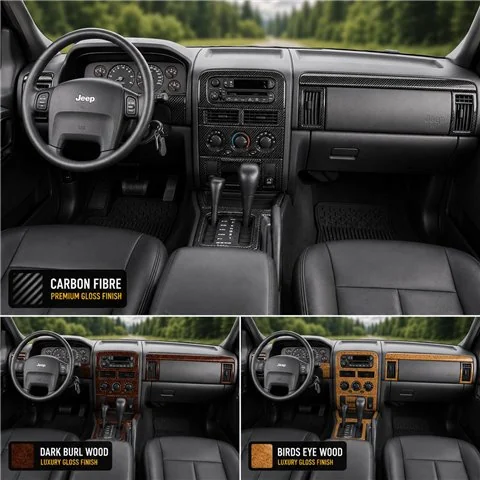 Jeep Grand Cherokee 2003-2004 3D Cockpit Dekor Interieurleisten Set Basic Set / as shown in product diagram-teilig 2