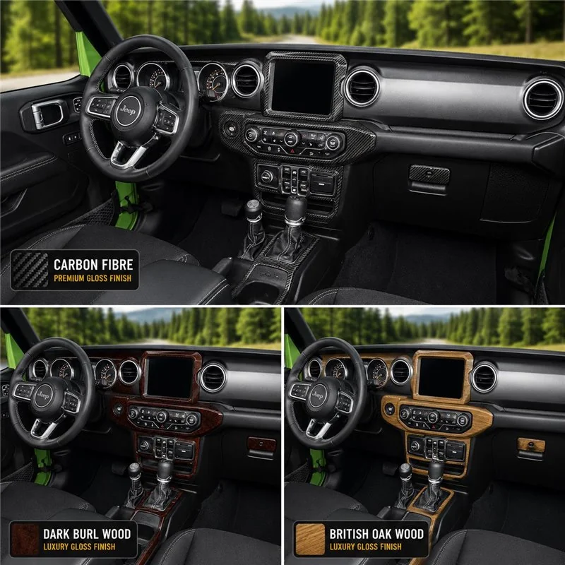 Jeep Gladiator PickUp 2020-2023 3D Cockpit Dekor Interieurleisten Set 25-teilig