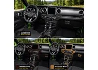 Jeep Gladiator PickUp 2020-2023 kit rivestimento cruscotto e interni 3D 25 pezzi