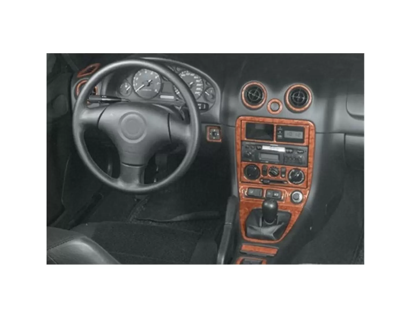 Mazda MX 5 12.00 - 12.05 Kit Rivestimento Cruscotto all'interno del veicolo Cruscotti personalizzati 14-Decori