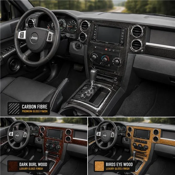 Jeep Commander 2008-Actualidad Full Universal Set kit de molduras interiores para salpicadero