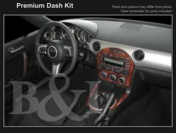 Mazda MX-5 Miata NC Mk3 2009-2015 3D Decor de carlinga su interior del coche 40-Partes
