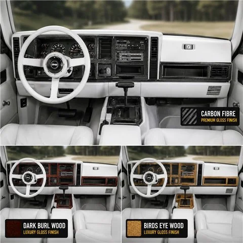 Chrysler Cherokee 1984-1997 3D Interior Dashboard Trim Kit Dash Trim Dekor 3-Parts 2