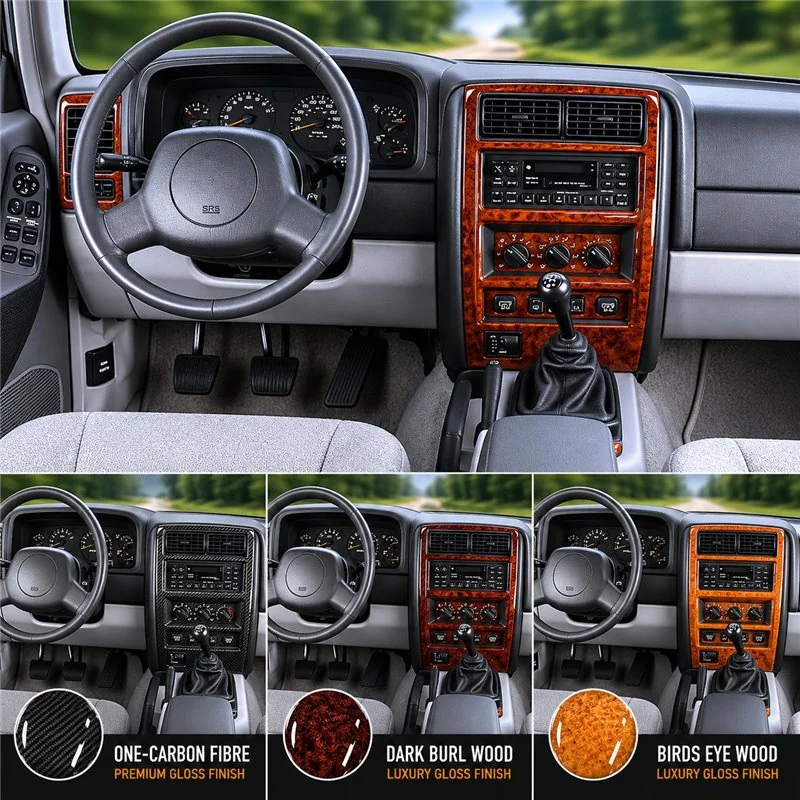 Chrysler Grand Cherokee 1996-heden 3D interieur dashboard decoratieset dashboard decor 10-delen