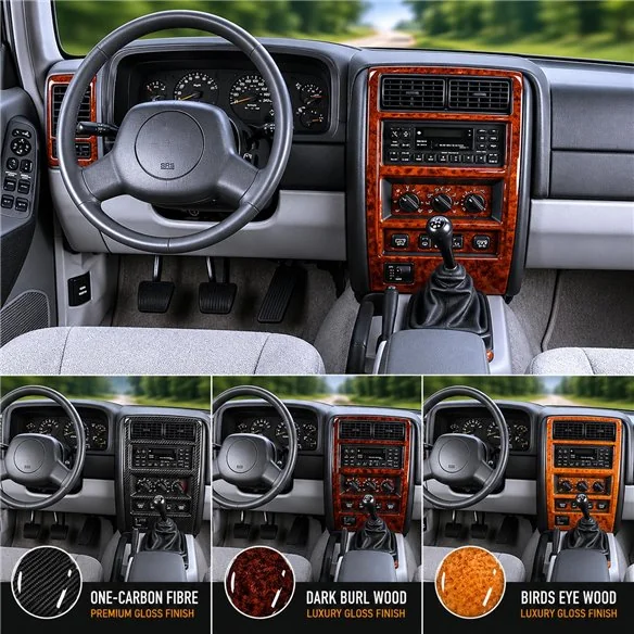 Chrysler Grand Cherokee 1996-heute 3D Cockpit Dekor Interieurleisten Set 10-teilig