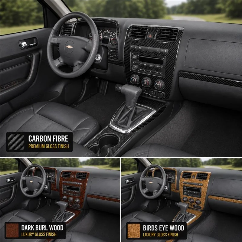 Hummer H3 2006-UP Full Set Interior Dashboard Trim Kit Dash Trim Dekor