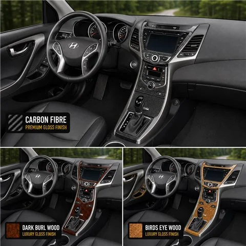 Hyundai Elantra 2014-Actualidad juego completo, con navegador kit de molduras interiores para salpicadero 2