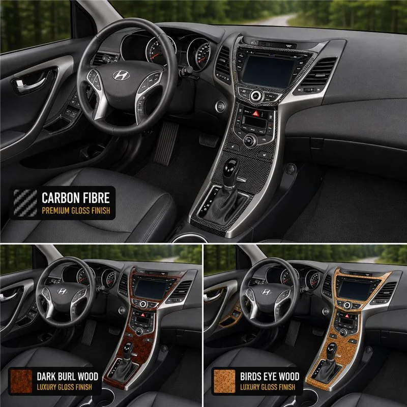 Hyundai Elantra 2014-heden Full Set, Without NAVI interieur dashboard decoratieset dashboard decor
