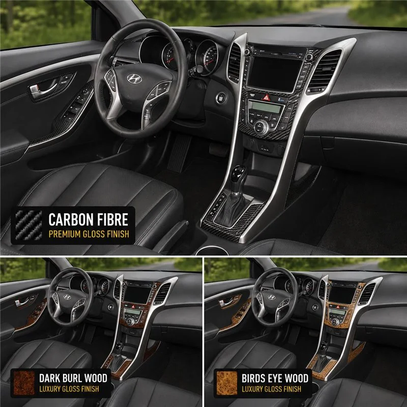 Hyundai Elantra GT 2013-UP Full Set Interior Dashboard Trim Kit Dash Trim Dekor