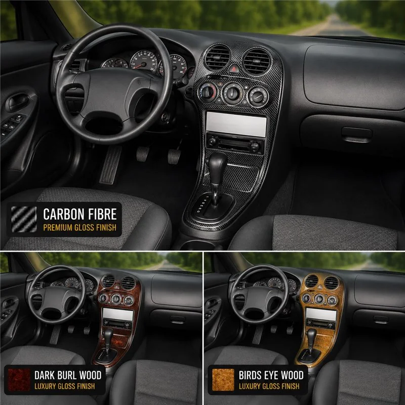 Hyundai Tiburon 1997-1999 Full Set, 10 delen set interieur dashboard decoratieset dashboard decor