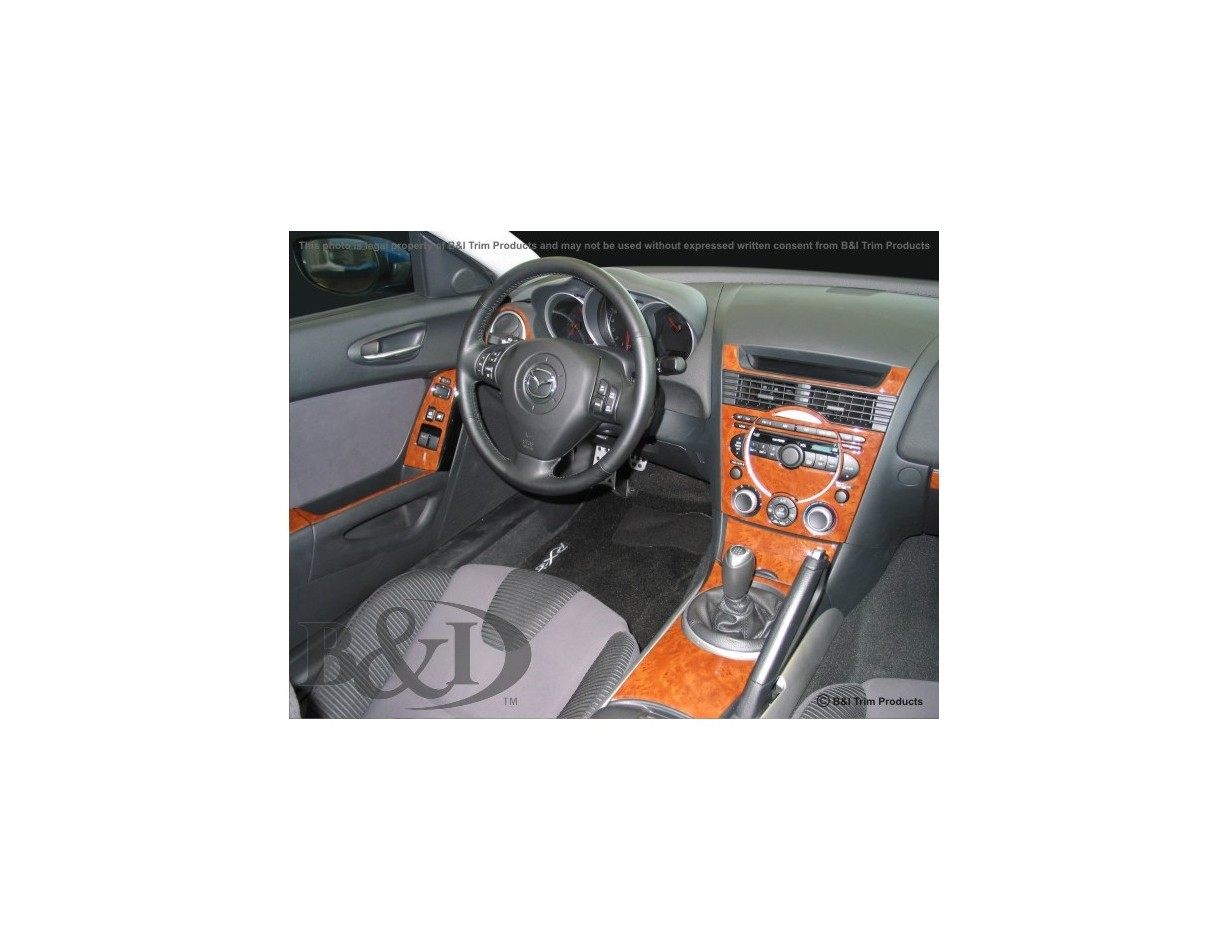 Mazda RX-8 2003-2007 Full Set, With NAVI system Interior BD Dash Trim Kit