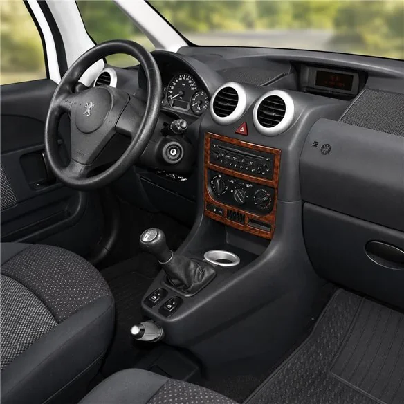 Peugeot 1007 2005+ kit salpicadero 3D, 2 piezas