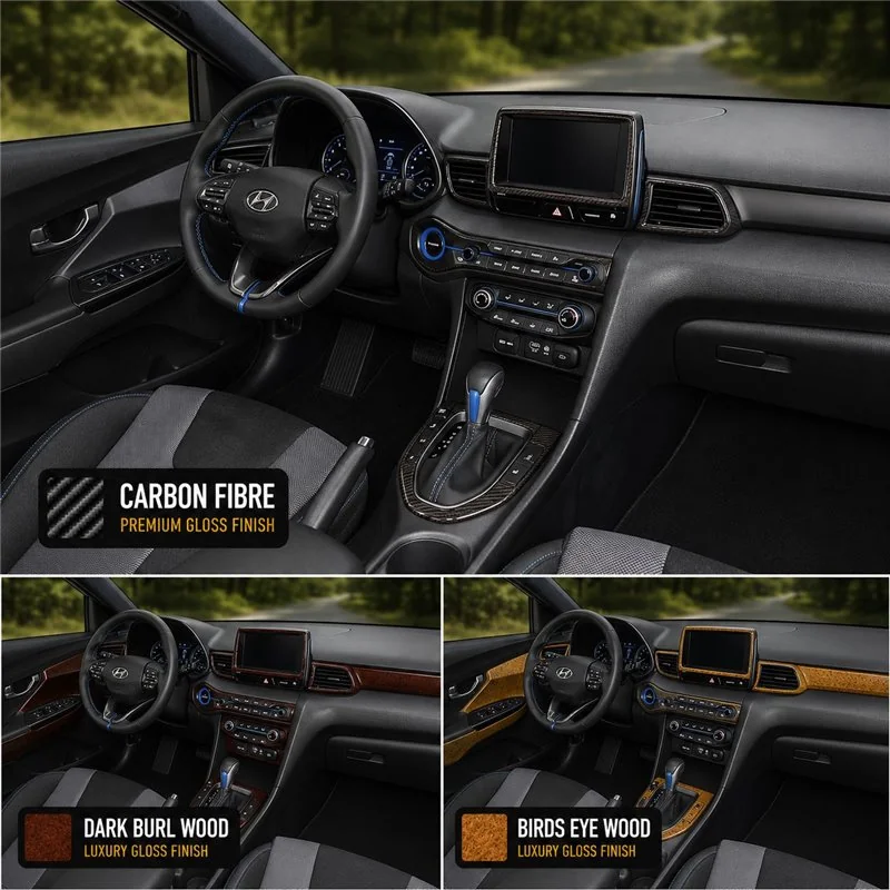 Hyundai Veloster 2019-2022 Full Set Interior Dashboard Trim Kit Dash Trim Dekor Kit