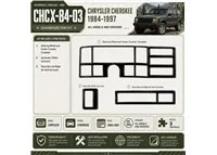 Chrysler Cherokee 1984-1997 kit rivestimento cruscotto e interni 3D 3 pezzi
