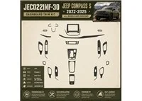 Jeep Compass S 2022-2025 kit rivestimento cruscotto e interni 3D 30 pezzi