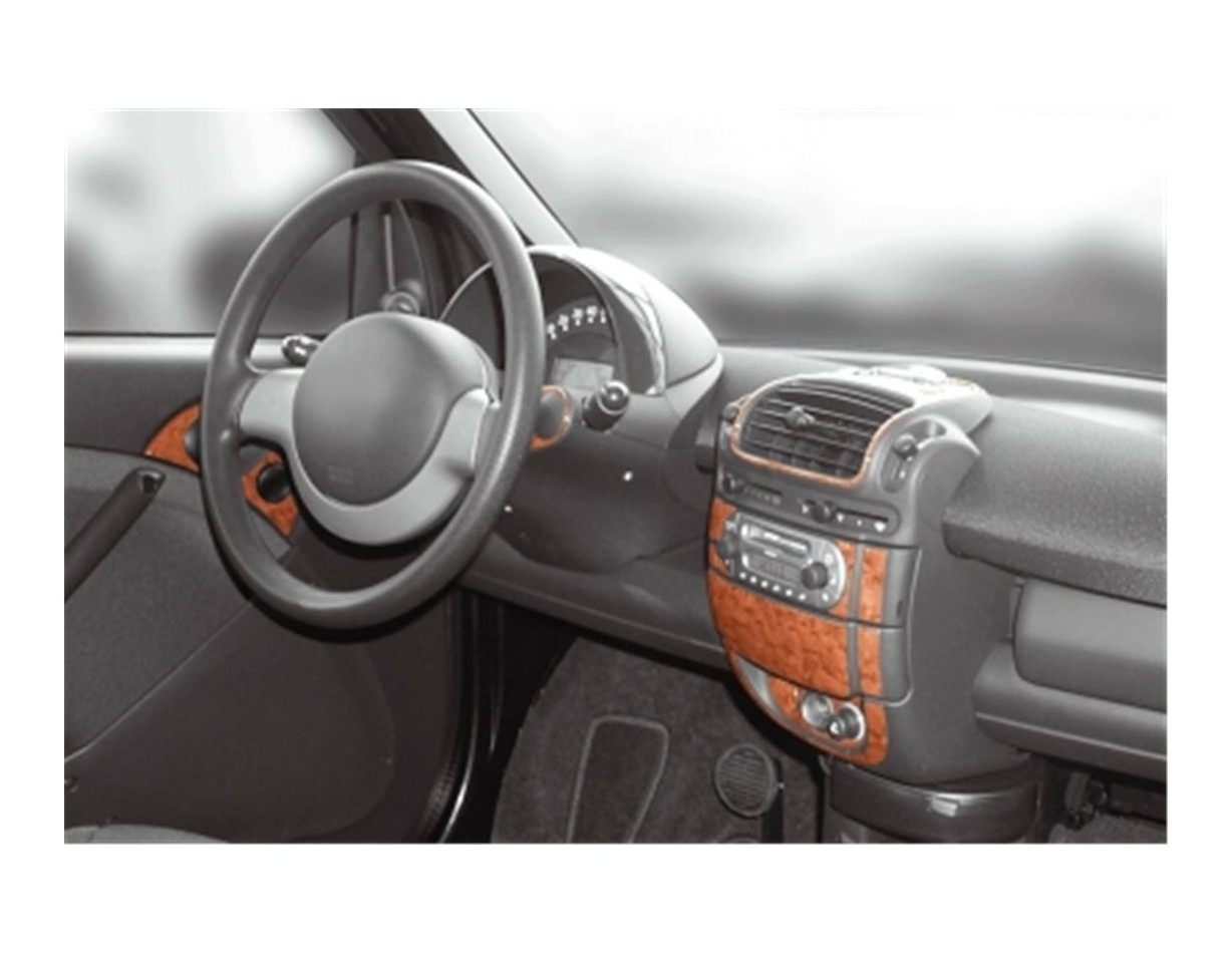 Mcc Smart Smart 07.1998 3D Decor de carlinga su interior del coche 22-Partes