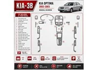 Kia Optima 2002-2003 cambio manuale kit rivestimento cruscotto e interni 3D