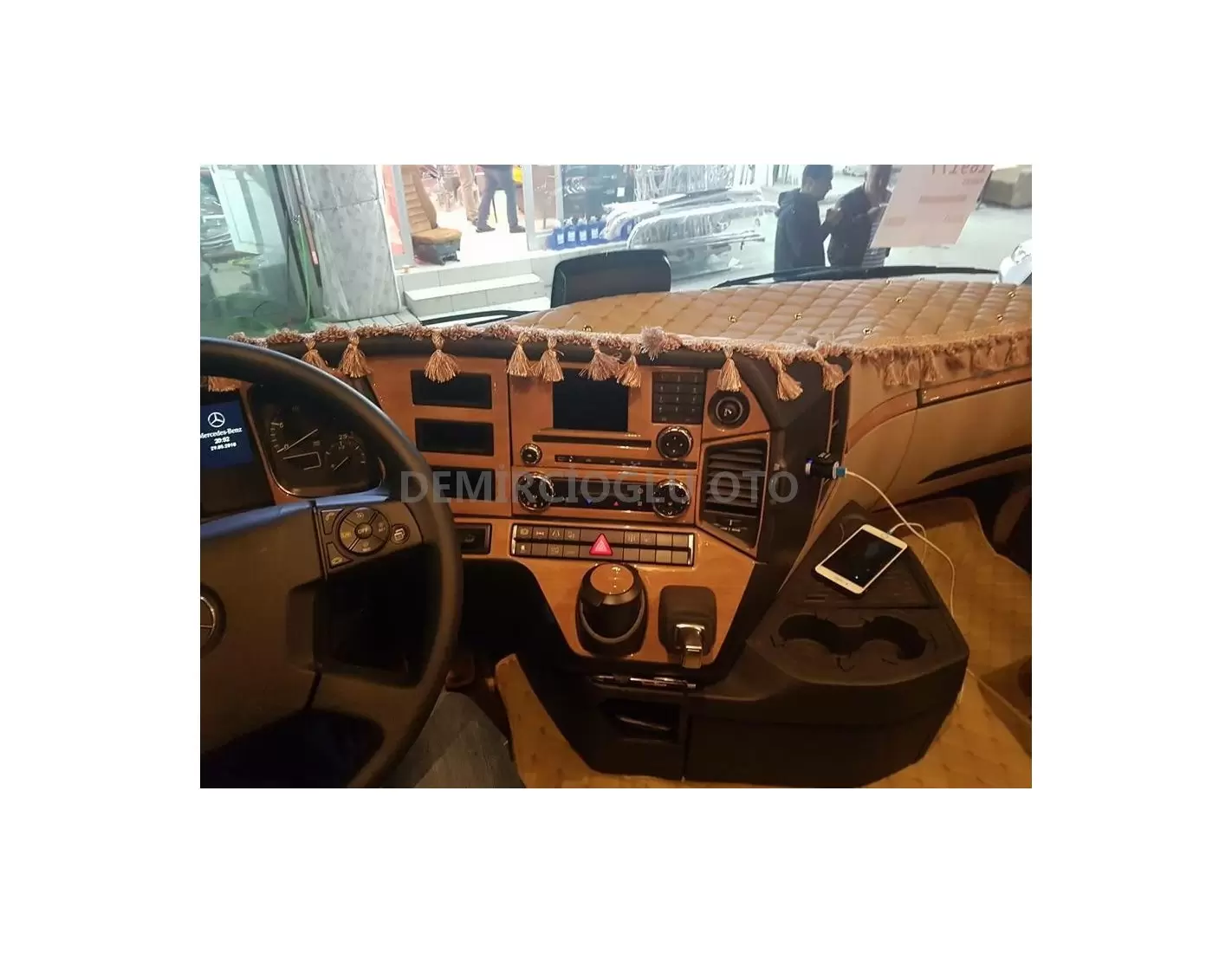 Mercedes Actros Antos 09.2016 3D Interior Dashboard Trim Kit Dash Trim Dekor 26-Parts