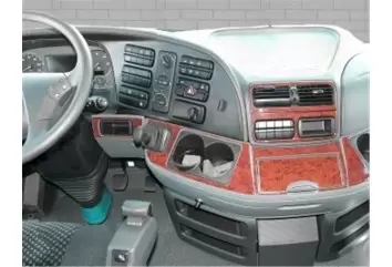 Mercedes Actros MP3 MP2 04.03-08.11 3M 3D Interior Dashboard Trim Kit Dash Trim Dekor 11-Parts