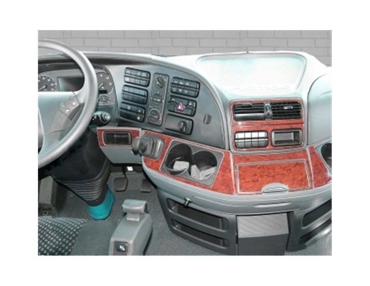 Mercedes Actros MP3 MP2 04.03-08.11 3M 3D Interior Dashboard Trim Kit Dash Trim Dekor 11-Parts