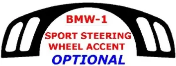 BMW X5 1998-2006 Sport Steering Wheel Accent Decor de carlinga su interior