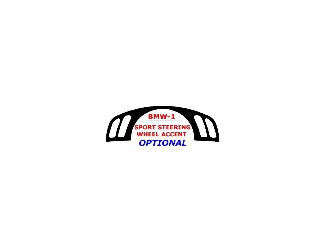 BMW X5 1998-2006 Sport Steering Wheel Accent BD Kit la décoration du tableau de bord - 1 - habillage decor de tableau de bord