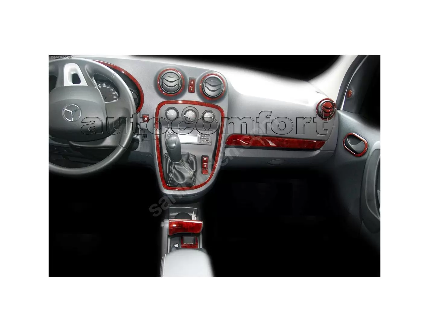 Mercedes Benz Citan W415 ab 2012 3M 3D Interior Dashboard Trim Kit Dash Trim Dekor 16-Parts