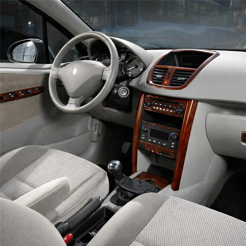 Peugeot 207 2007+ 3D dashboard sierlijstset, 17 delen