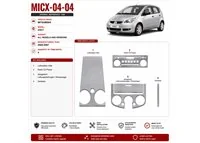 Mitsubishi Colt 2004-2007 kit rivestimento cruscotto e interni 3D 4 pezzi