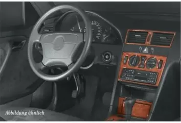 Mercedes C-Class W202 06.93-09.95 3M 3D Interior Dashboard Trim Kit Dash Trim Dekor 16-Parts
