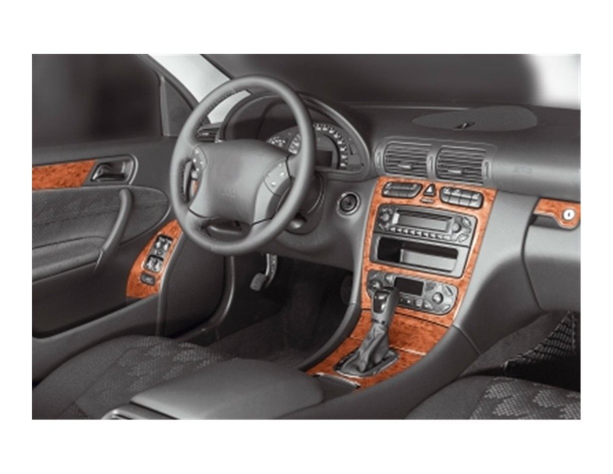 Mercedes C-Class W203 00-12.06 Mittelkonsole Armaturendekor Cockpit Dekor 16-Teilige - 1- Cockpit Dekor Innenraum