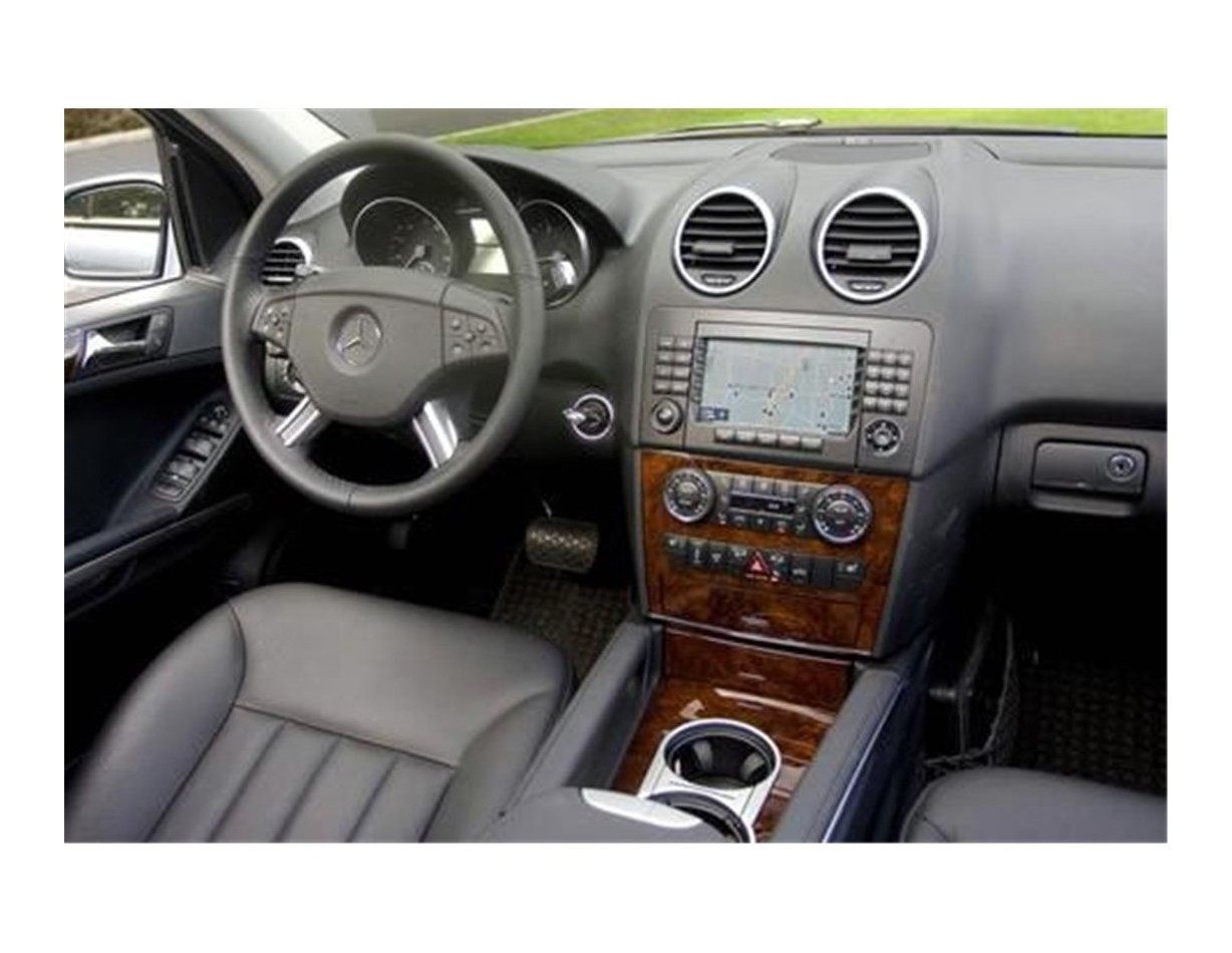 Mercedes ML-Class W164 01.2010 3D Inleg dashboard Interieurset aansluitend en pasgemaakt op he 13 -Teile