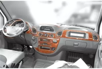 Mercedes Sprinter W903 02.00-04.06 3D Decor de carlinga su interior del coche 24-Partes