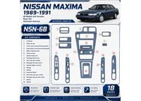 Nissan Maxima 1989-1991 Basic Set; cambio automatico kit rivestimento cruscotto e interni 3D 18 pezzi