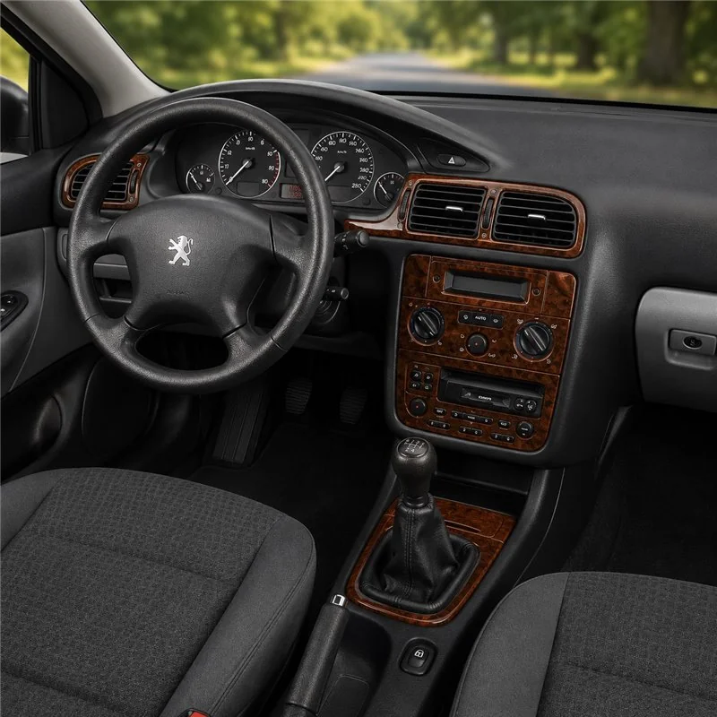 Peugeot 406 1999-2005 3D Armaturenbrett-Dekor-Set, 13 Teile
