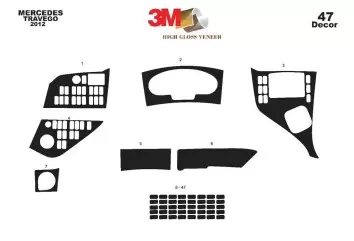 Mercedes Travego 01.2011 3D Decor de carlinga su interior del coche 47-Partes