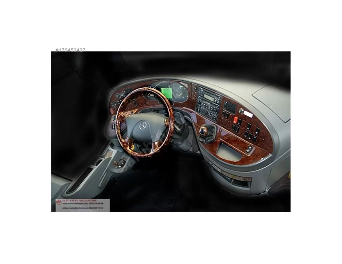 Mercedes Travego 02.05-12.10 3D Decor de carlinga su interior del coche 44-Partes
