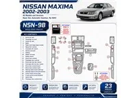 Nissan Maxima 2002-2003 Basic Set, Automatic Gearbox, No Navi, 23 delen set interieur dashboard decoratieset dashboard decor