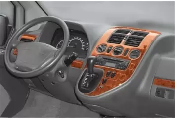 Mercedes Vito W638 03.99 - 01.04 3D Inleg dashboard Interieurset aansluitend en pasgemaakt op he 24 -Teile
