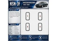 Nissan Maxima 1995-1999 porte Inserts kit rivestimento cruscotto e interni 3D 4 pezzi