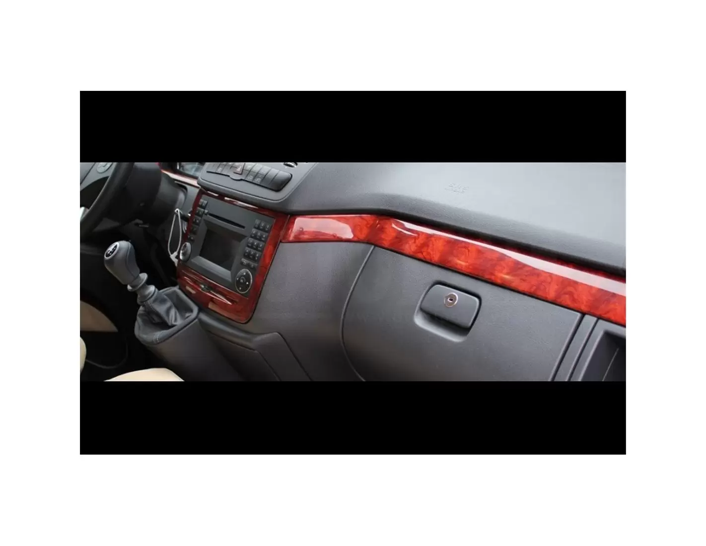Mercedes Vito W639 01.04-01.06 3D Decor de carlinga su interior del coche 3-Partes