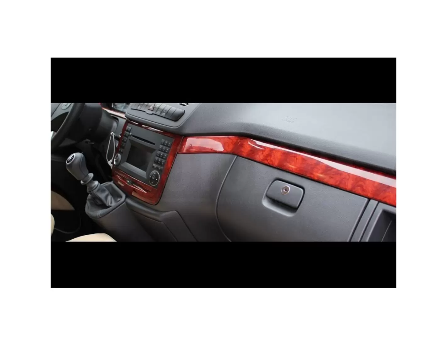 Mercedes Vito W639 01.04-01.06 3M 3D Interior Dashboard Trim Kit Dash Trim Dekor 3-Parts